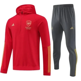 Arsenal Hooded Training Tracksuit 23/24 - Red