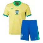 Brazil Home Football Kids Kit 2024