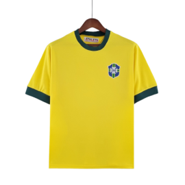 Brazilië Thuis Shirt 1970 Retro