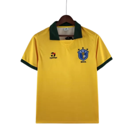 Brazilië Thuis Shirt 1988 Retro