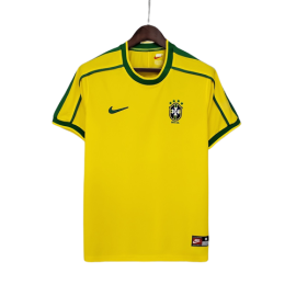 Brazilië Thuis Shirt 1998 Retro