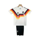 Germany Retro Home Football Kids Kit 1990