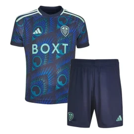 Leeds United Away Football Kids Kit 23/24