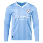 Manchester City Home Long Sleeve Football Shirt 23/24