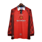 Manchester United Thuis Shirt Lange Mouw 1996/98 Retro