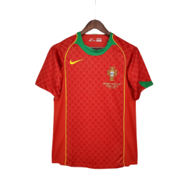 Portugal Thuis Shirt 2004 Retro