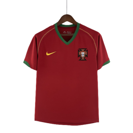 Portugal Thuis Shirt 2006 Retro