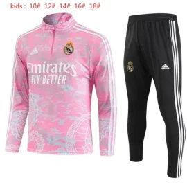 Real Madrid Kids Training Tracksuit 23/24 - Pink