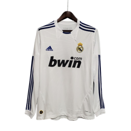 Real Madrid Thuis Shirt Lange Mouw 2010/11 Retro