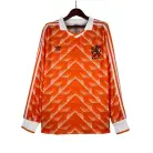 Nederland Thuis Shirt Lange Mouw 1988 Retro 1:1