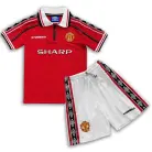 Manchester United Retro Home Football Kids Kit 1998/99
