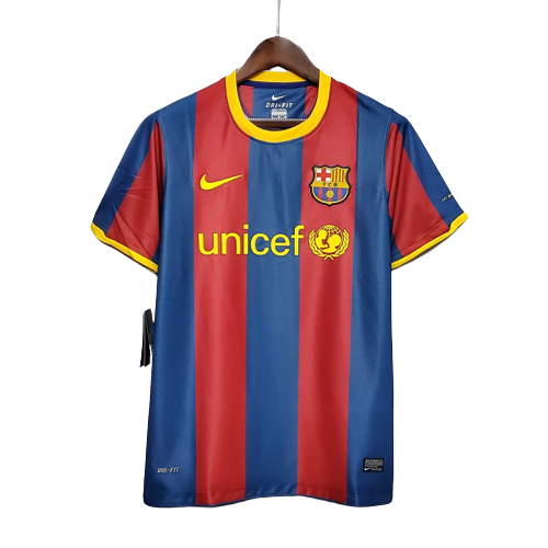 Aanvankelijk louter Kwijtschelding Goedkoop Barcelona Thuis Retro Voetbalshirt 2010-2011