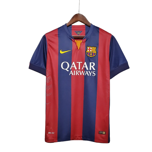 vat benzine geld Goedkoop Barcelona Thuis Retro Voetbalshirt 2014-2015
